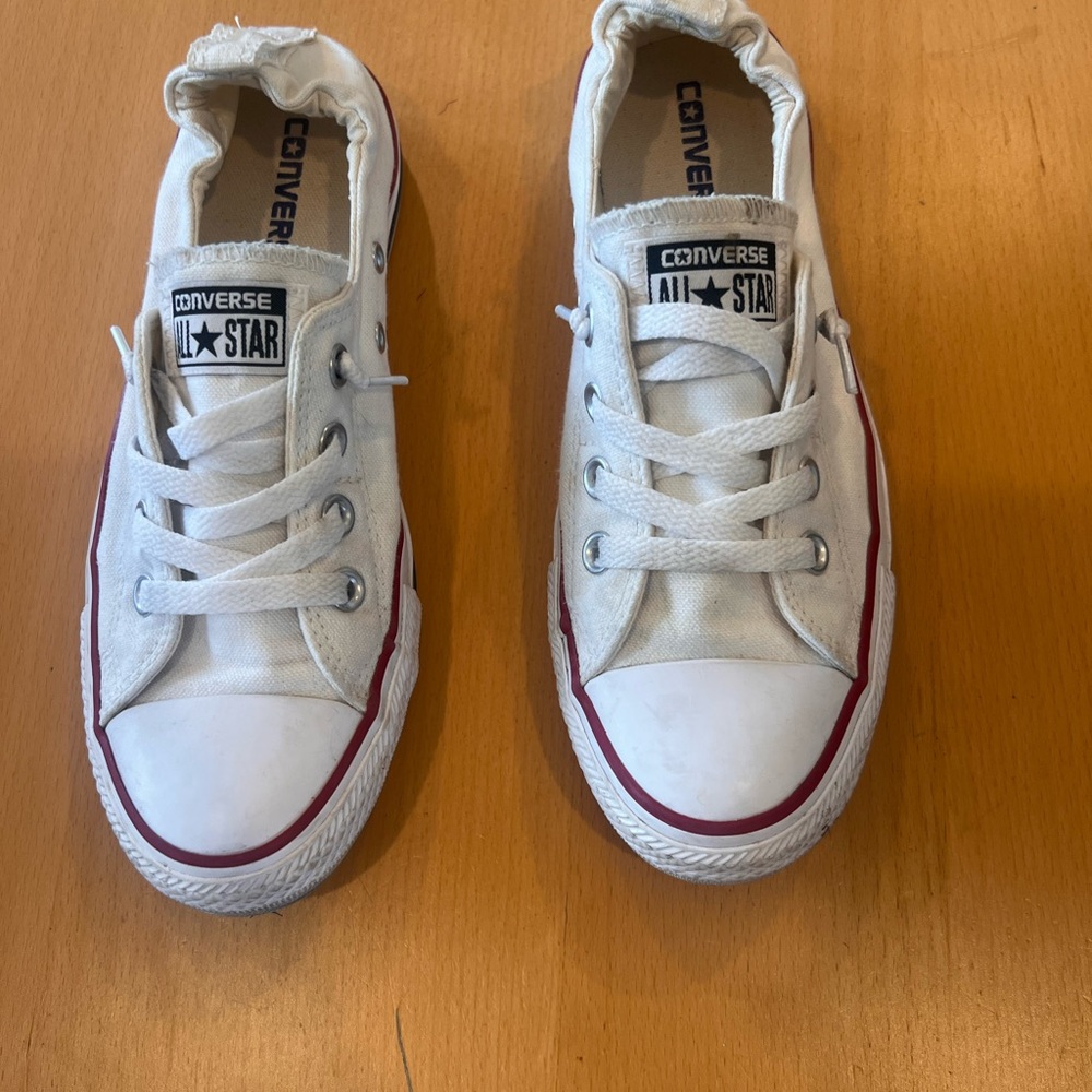 Converse White and Red Sneakers